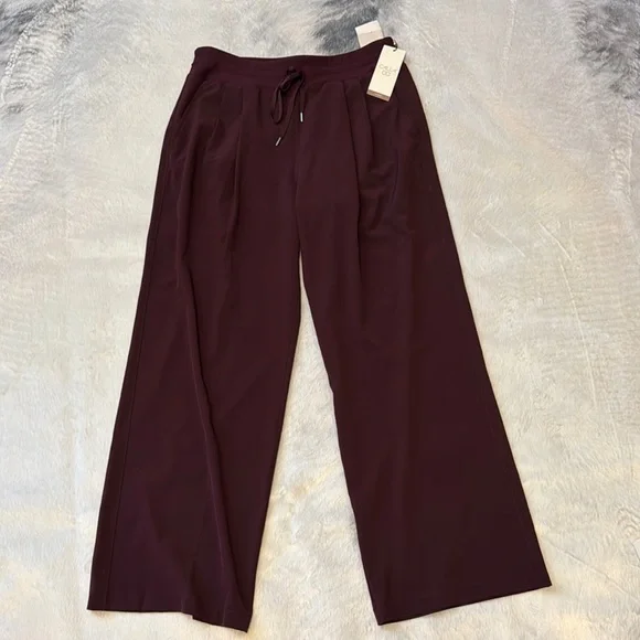 Calia Burgundy Journey Wide-Leg Pants - Picture 1 of 7